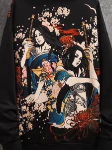 Sweat à capuche en polaire surdimensionné pour homme 100% coton Sweat-shirt d'hiver avec logo imprimé personnalisé - Product Image 4