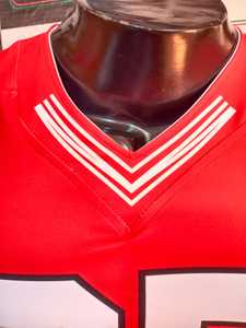 Maquette gratuite personnalisée XXL Ensemble de maillots de football américain pour hommes et femmes Shorts d'entraînement sans manches pour jeunes adultes Sublimation - Product Image 6