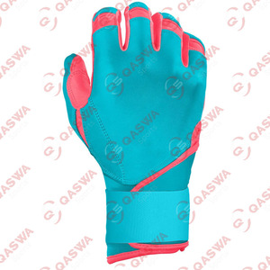 Vente chaude meilleure qualité couleur rose et sarcelle longue manchette Softball Baseball gants de frappe respirant et réglable gants de Baseball - Product Image 5