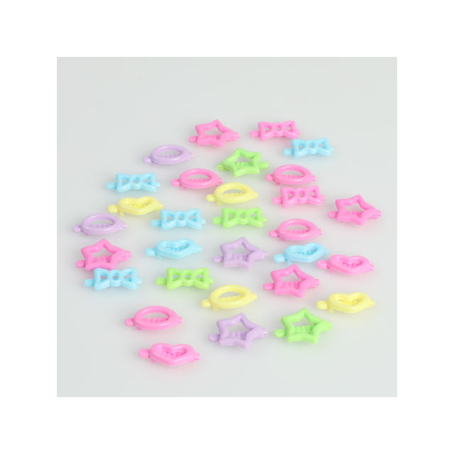 Adorable CUTE Hair Accessories For Girls Adorable Sunflower Circle and Ribbon Plastic Hair Barrettes With Self Hinge Design