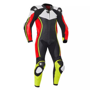 Combinaisons de moto en cuir véritable imperméables et respirantes pour la course automobile, design personnalisé de haute qualité, combinaison de moto personnalisable - Product Image 3