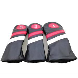 Housse de tête de club de golf en cuir 3 pièces Hosten Greek Enterprises – Conception durable, bande élastique, fermeture éclair – Bois/Fairway Driver - Product Image 6