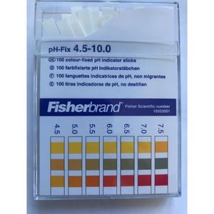 แถบวัดค่า pH 4.5-10 แบบไม่ไหลเลือด จำนวน 100 ชิ้น - Product Image 1