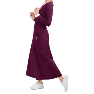 Nouvelle Arrivée Jupes Blouses Médicales Sur Mesure OEM pour Femmes en Coton de Haute Qualité Respirant Coupe Droite Décontractée Personnalisable - Product Image 4