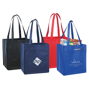 Vente en gros de sacs à main publicitaires non tissés multicolores stratifiés sacs d'épicerie cadeaux réutilisables sacs non tissés en PP - Product Image 1