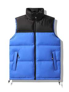 Automne et hiver vers le bas coton gilet hommes manteau épaissi chaud Version coréenne de la tendance couleur correspondant gilet pour hommes - Product Image 2