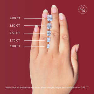 Radiant Cut Moissanite Diamond Halo Compromiso Anillo de plata esterlina - Product Image 3