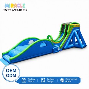 <span class=keywords><strong>Toboggan</strong></span> aquatique gonflable géant de qualité commerciale <span class=keywords><strong>avec</strong></span> plateforme d'atterrissage gonflable, <span class=keywords><strong>toboggan</strong></span> extérieur pour la location en parc aquatique - Product Image 1
