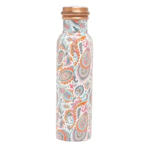 ขวดน้ำทองแดงบริสุทธิ์ดีไซน์อัจฉริยะกันการรั่วซึมอุปกรณ์ดื่มแบบทันสมัยทำจากโลหะเซรามิกสำหรับธุรกิจ - Product Image 2