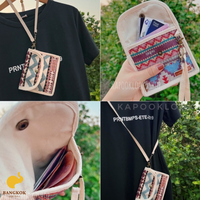 Tas Wanita Rajut Jerami Gaya Vintage Modern Buatan Tangan Thailand Berkualitas Tinggi Anti Maling dengan Penutup Hook Loop