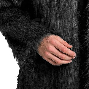 Chaqueta con Capucha de Piel Sintética para Hombre, Material de Lana y Poliéster, Invierno, Ecológica, Transpirable, Servicio OEM, Personalizable, Alta Calidad - Product Image 6