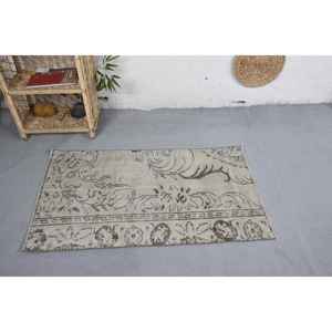 Tapis Vintage en Laine Beige Noir 250X410 cm Haute Qualité Viscose Rectangulaire Patchwork Design Oriental pour Adolescent Chambres Latex - Product Image 3