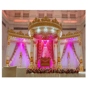 Couronne de mariage, superbe, indien et blanc, or, nouveau Grand Maharani, intérieur, - Product Image 1