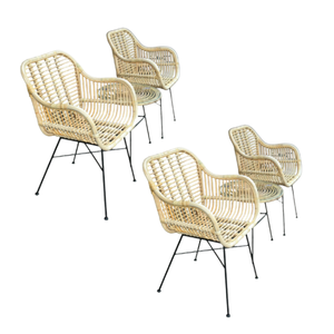 Mobilier d'hôtel chaise de salle à manger chaise en rotin osier pour événement salle à manger et banquet chaise en osier empilable de haute qualité d'Indonésie - Product Image 1