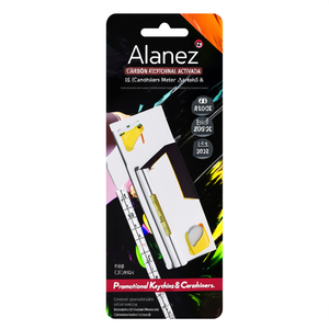 Porte-clés et mousquetons promotionnels personnalisés Alanez - Porte-clés gadget multifonction - Product Image 3