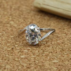 Anillo de diamante cultivado en laboratorio radiante brillante, oro de 14 quilates, corte ovalado, 3 quilates, VVS2, IGI, joyería fina de moda certificada, aniversario de boda - Product Image 6