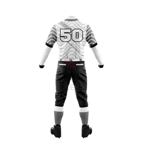 Ensemble de maillots de baseball et de softball personnalisés pour adultes, imprimés numériquement, respirants, antibactériens, en Spandex/Coton – Vente en gros - Product Image 6