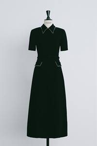 Marque de vêtements durables Matériel de bonne qualité ILY CHAIN DETAIL MIDI DRESS Robes confortables pour femmes Robe mi-longue trapèze - Product Image 3