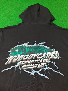 Sweat à capuche zippé décontracté d'hiver imprimé par broderie DTF personnalisée, 100% coton, respirant, polaire doux de qualité supérieure, couleur pleine, sans fissures - Product Image 2