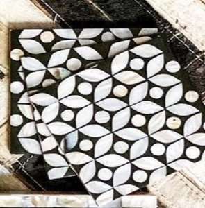 Posavasos de Hueso Incrustado Hechos a Mano, Duraderos, con Patrón Geométrico, Acabado de Resina con Impresión UV, Color/Tamaño Personalizable para Recuerdos de Boda - Product Image 3