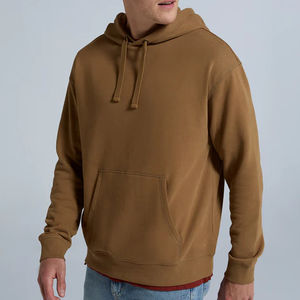 Pull-over à capuche surdimensionné décontracté de haute qualité pour hommes Sweatshirts à épaules tombantes en coton éponge française personnalisés - Product Image 3