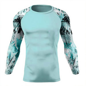Rashguard pour homme, couleur personnalisée, respirant, écologique, 100% polyester, manches longues, vêtements de sport pour adultes, tenue tendance, personnalisé - Product Image 5