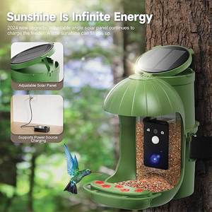 Comedero para Pájaros Inteligente con Cámara Solar para Exteriores, con Forma de Casa de Plástico para Colgar en la Ventana - Product Image 3