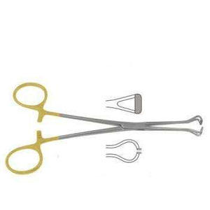 Pinzas Babcock Half-Gold TC de Acero Inoxidable Alemán de 6.4 Pulgadas, Instrumento Manual de Agarre, Herramientas Quirúrgicas Básicas para Intestino - Product Image 3
