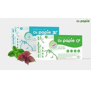 Dr. Papie USA 100% Parche refrescante de algodón y toalla de hierbas para reducir la fiebre del bebé y aliviar la picazón en la piel (Caja de 5 parches) - Product Image 6