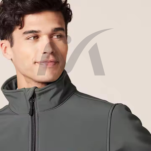 Chaqueta Softshell impermeable para hombre, abrigo de senderismo al aire libre a prueba de viento, soporte bordado, cálido, transpirable, táctico, para invierno - Product Image 5