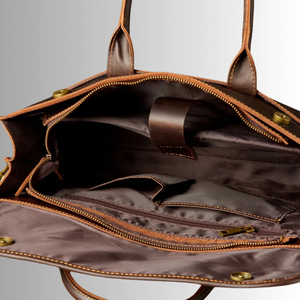 กระเป๋าเอกสารหนังแท้แบบคลาสสิกกันน้ำสำหรับทุกเพศ ใช้ใส่แล็ปท็อป กระเป๋าถือสำหรับธุรกิจ กระเป๋าสะพายข้างสำหรับทำงานประจำวัน - Product Image 6