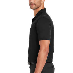 Polo de manga corta de algodón para hombre, camisa de piqué de corte clásico - Product Image 3