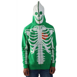 Sweat à capuche zippé intégral surdimensionné pour homme, 400 GSM, coton, polaire technique, logo 3D imprimé, streetwear lourd, pull à capuche zippé - Product Image 1