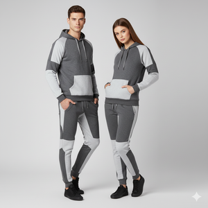 Chándales personalizados para hombres y mujeres, 2 uds., conjuntos de sudaderas con capucha, Joggers para hombre, gimnasios, chándales de Fitness, ropa deportiva, chándales - Product Image 4