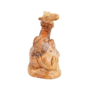 Hand Carved Olive Wood Camel Sculpture 11.5 cm <b>Nativity</b> Camel Figurine Handmade in Bethlehem - Product Image 2