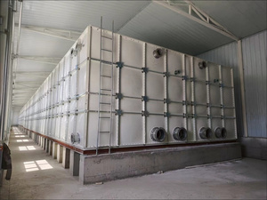 Promotion : <span class=keywords><strong>Réservoir</strong></span> de stockage d'eau sectionnel en PRV/GRP (fibre de verre) de 100 m³ (100 000 L / 25 000 gallons) pour les fermes des Philippines, l'Afrique et l'Australie - Product Image 2