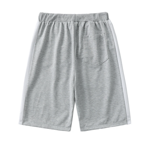 Top vente hommes été Shorts de plage 100% coton fermeture éclair décontracté coupe ample respirant Shorts de sport avec motif solide - Product Image 5