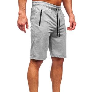 <b>Men's</b> 100% Cotton Fleece Sweat <b>Shorts</b> Fashion <b>Baggy</b> Casual <b>Shorts</b> with Elastic Waist Customizable Solid Pattern Design - Product Image 4