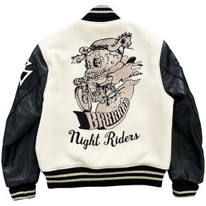 Chaqueta Universitaria para Hombre de Talla Grande, Chaqueta de Béisbol con Logotipo Personalizado, Chaqueta de Invierno con Diseño Liso al por Mayor para Chicos - Product Image 4