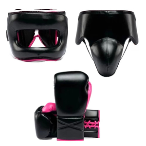Conjunto de Boxeo Profesional Nuevo, Hecho a Medida, con Protector de Cabeza y Conjunto de Protección, Cuero Genuino, Cómodo - Product Image 2