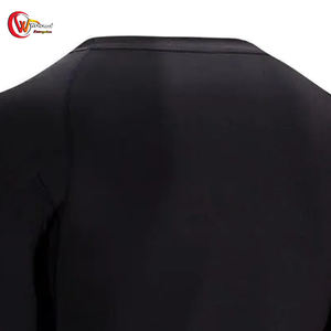 Ropa deportiva Rash Guard para hombre de último diseño, manga larga de Color rojo con logotipo personalizado, Spandex/poliéster transpirable - Product Image 5