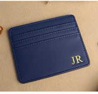 Cartera Delgada de Lujo para Hombre, de PU, con Bloqueo RFID, Cierre Abierto, para Tarjetas de Visita, con Forro de Satén