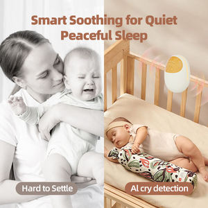 USB Şarjlı Otomatik Bebek Arabası Sallayıcısı, Bluetooth Ses, Titreşim, LED Işık, Eller Serbest Sakinleştirici Cihaz ile Seyahat İçin - Product Image 5