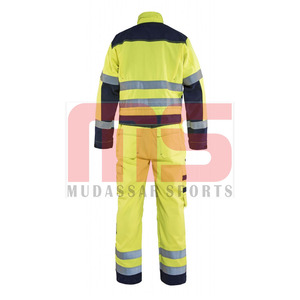 Người đàn ông ngọn lửa kháng bảo hộ lao động phù hợp với thoáng khí dùng một lần bảo vệ Coverall an toàn công nghiệp FR chống cháy đồng phục bán buôn - Product Image 2