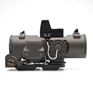 Prism Scope 1X- 4X Alcance óptico táctico Venta de fábrica 1-4X40 Alcance de caza con punto rojo y Marca completa - Product Image 2