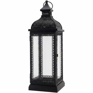 Lanterne à bougie en métal de style moderne, lanterne suspendue décorative, porte-bougie pour Noël, salon, jardin, décoration de la maison - Product Image 1