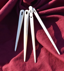 Aguja de Bordar de Cuerno de Búfalo, Aguja de Bordar Puntiaguda para Lana y Hilo, Accesorio de Costura Duradero para Tufting y Costura - Product Image 5