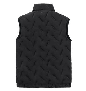 Nouveau grande taille hommes gilet couleur unie décontracté laine d'agneau sans manches veste gilet automne/hiver porter taille hommes gilet gilets - Product Image 6