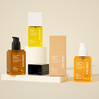 Botol Foundation Kaca Persegi 30ml 1 fl oz Grosir, Botol Pompa Makeup Persegi Pipih, Kemasan Kosmetik OEM Label Pribadi dalam Jumlah Besar