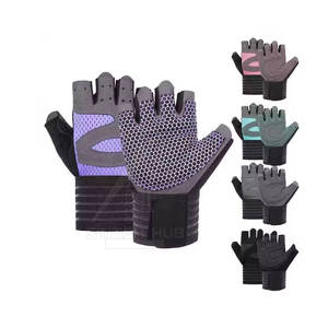 Guantes de gimnasio de cuero profesionales personalizados transpirables y cómodos con opción de etiqueta privada disponible - Product Image 2